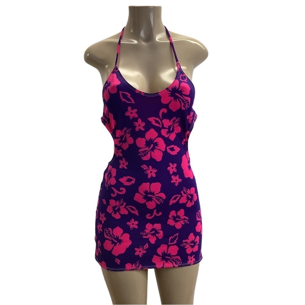 Indecent Proposal by Zuliana mini dress with cut out design and halter tie
